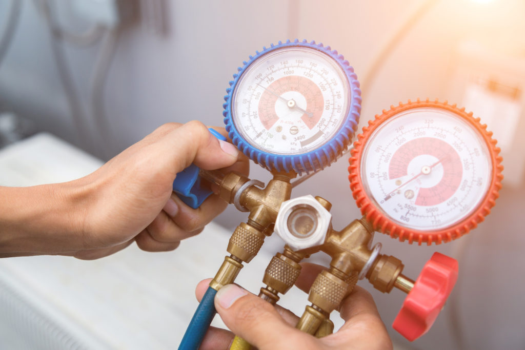 manometer measuring equipment for filling air conditioners