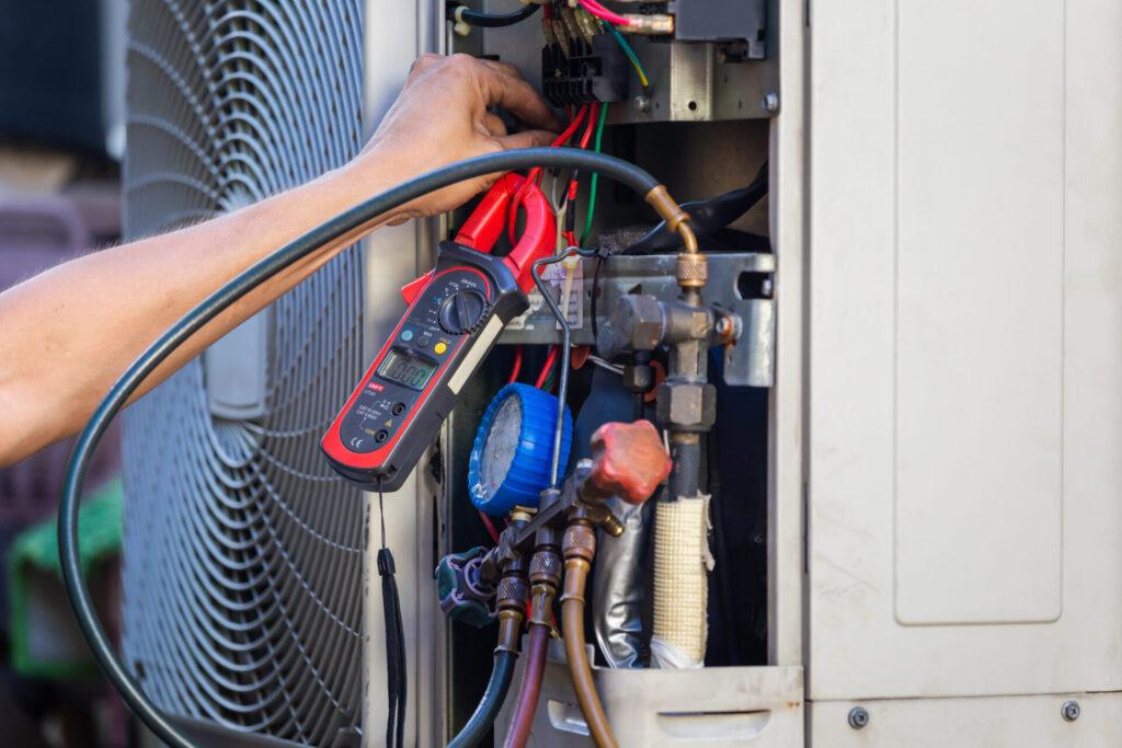 failing air compressor in austin tx being checked