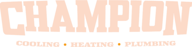 Champion Cooling Heating and Plumbing Logo