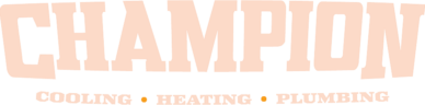 Champion Cooling Heating and Plumbing Logo